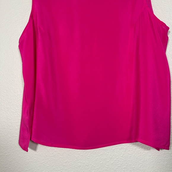 Maurada vintage plus size 1X sleeveless top pink 100% silk boxy - Picture 3 of 9
